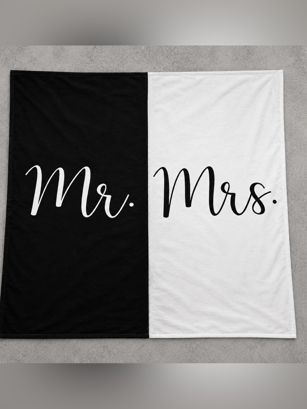 Mr & Mrs Beach Towel